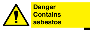 WC1459: Danger contains asbestos