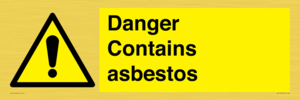 WC1459: Danger contains asbestos