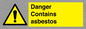WC1459: Danger contains asbestos