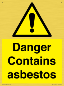 WC1459: Danger contains asbestos