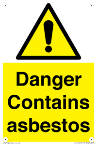 WC1459: Danger contains asbestos