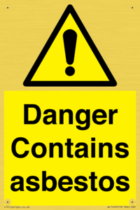WC1459: Danger contains asbestos
