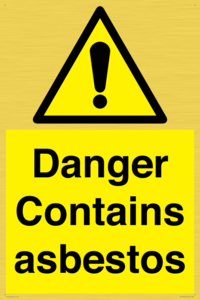 WC1459: Danger contains asbestos