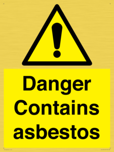 WC1459: Danger contains asbestos