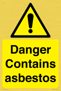 WC1459: Danger contains asbestos