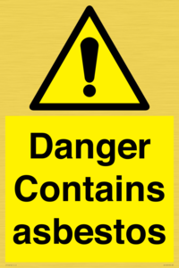 WC1459: Danger contains asbestos