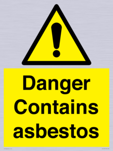 WC1459: Danger contains asbestos