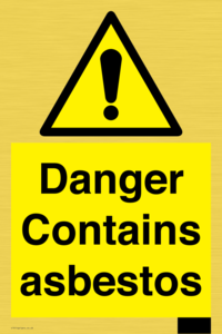 WC1459: Danger contains asbestos