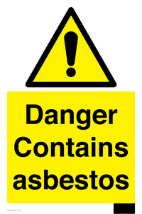WC1459: Danger contains asbestos