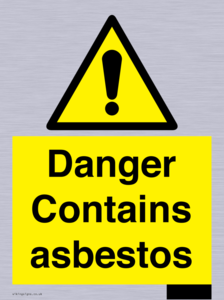 WC1459: Danger contains asbestos