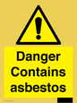 WC1459: Danger contains asbestos