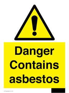 WC1459: Danger contains asbestos