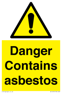 WC1459: Danger contains asbestos