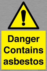 WC1459: Danger contains asbestos