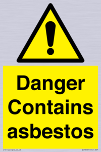 WC1459: Danger contains asbestos