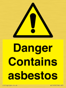WC1459: Danger contains asbestos