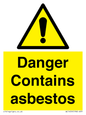 WC1459: Danger contains asbestos