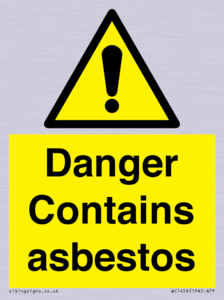 WC1459: Danger contains asbestos