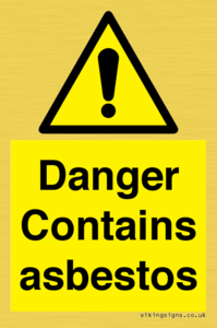 WC1459: Danger contains asbestos