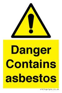 WC1459: Danger contains asbestos