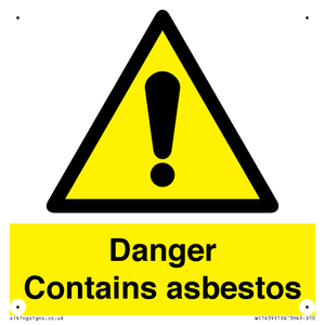 WC1459: Danger contains asbestos