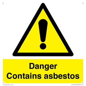 WC1459: Danger contains asbestos