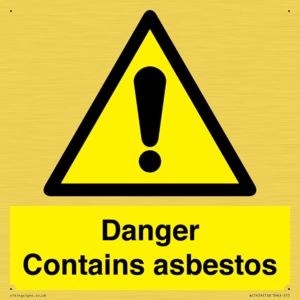 WC1459: Danger contains asbestos