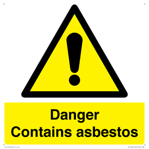WC1459: Danger contains asbestos