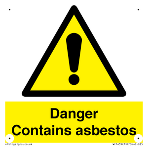 WC1459: Danger contains asbestos