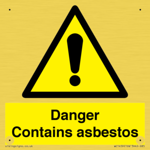 WC1459: Danger contains asbestos