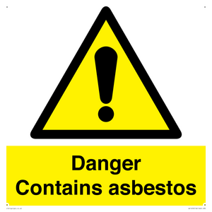 WC1459: Danger contains asbestos