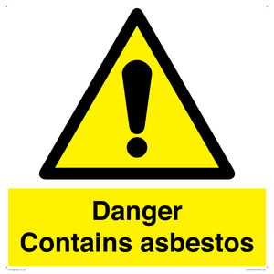 WC1459: Danger contains asbestos