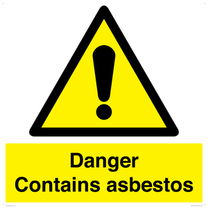 WC1459: Danger contains asbestos