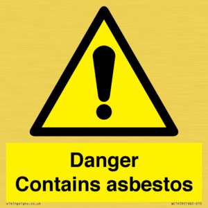 WC1459: Danger contains asbestos