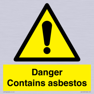 WC1459: Danger contains asbestos