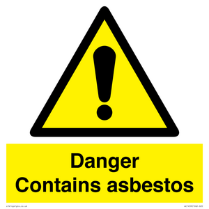 WC1459: Danger contains asbestos
