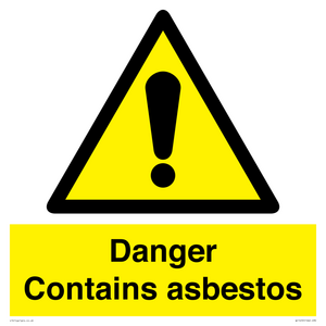 WC1459: Danger contains asbestos