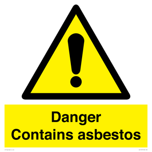 WC1459: Danger contains asbestos