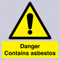 WC1459: Danger contains asbestos