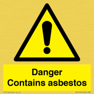 WC1459: Danger contains asbestos