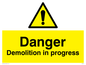 WC478: danger demolition in progress