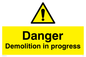 WC478: danger demolition in progress