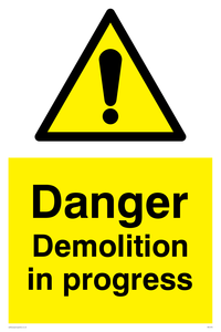 WC478: danger demolition in progress