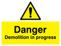 WC478: danger demolition in progress