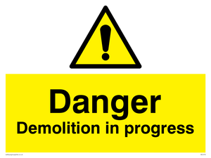 WC478: danger demolition in progress