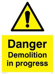 WC478: danger demolition in progress