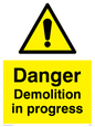WC478: danger demolition in progress