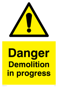 WC478: danger demolition in progress