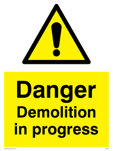 WC478: danger demolition in progress