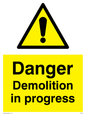 WC478: danger demolition in progress